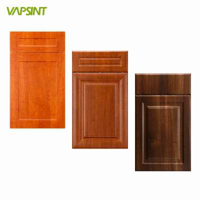 Foshan wood grain pvc MDF kitchen cabinet door