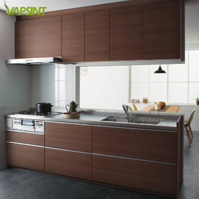 2020 new kitchen products  melamine wood grain  modern household kitchen